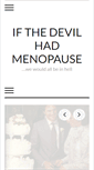 Mobile Screenshot of ifthedevilhadmenopause.com