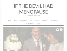 Tablet Screenshot of ifthedevilhadmenopause.com